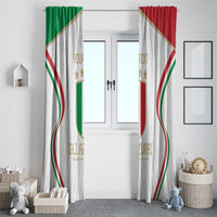 Custom Italy Football Window Curtain Gli Azzurri Sporty Style - Wonder Print Shop