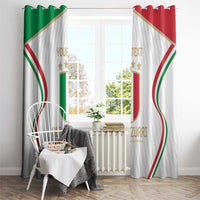 Custom Italy Football Window Curtain Gli Azzurri Sporty Style - Wonder Print Shop