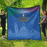 Custom Italy Football Quilt Special Pisa Tower - Wonder Print Shop