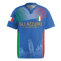Custom Italy Football Rugby Jersey Special Pisa Tower - Wonder Print Shop