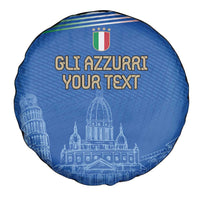 Custom Italy Football Spare Tire Cover Special Pisa Tower - Wonder Print Shop