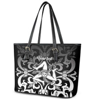 Personalized Italy Trinacria Sicily Leather Tote Bag - Wonder Print Shop