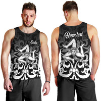 Personalized Italy Trinacria Sicily Men Tank Top - Wonder Print Shop