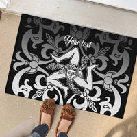 Personalized Italy Trinacria Sicily Rubber Doormat - Wonder Print Shop