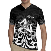 Personalized Italy Trinacria Sicily Rugby Jersey - Wonder Print Shop