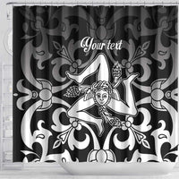 Personalized Italy Trinacria Sicily Shower Curtain