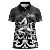 Personalized Italy Trinacria Sicily Women Polo Shirt - Wonder Print Shop