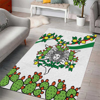 Sicilian Triskelion Area Rug with Cactus and Lemons LT9 - Wonder Print Shop