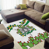 Sicilian Triskelion Area Rug with Cactus and Lemons LT9 - Wonder Print Shop