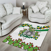 Sicilian Triskelion Area Rug with Cactus and Lemons LT9 - Wonder Print Shop