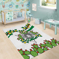 Sicilian Triskelion Area Rug with Cactus and Lemons LT9 - Wonder Print Shop