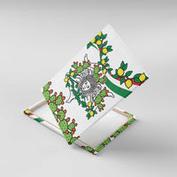 Sicilian Triskelion Canvas Wall Art with Cactus and Lemons LT9 - Wonder Print Shop