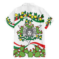 Sicilian Triskelion Family Matching Mermaid Dress and Hawaiian Shirt with Cactus and Lemons LT9 - Wonder Print Shop