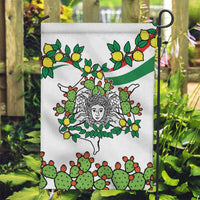 Sicilian Triskelion Garden Flag with Cactus and Lemons - Wonder Print Shop