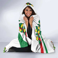 Sicilian Triskelion Hooded Blanket with Cactus and Lemons