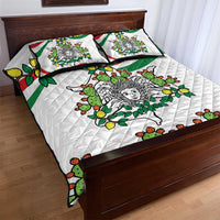 Sicilian Triskelion Quilt Bed Set with Cactus and Lemons - Wonder Print Shop