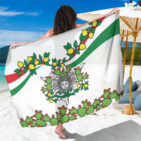 Sicilian Triskelion Sarong with Cactus and Lemons - Wonder Print Shop