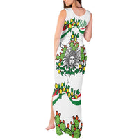 Sicilian Triskelion Tank Maxi Dress with Cactus and Lemons - Wonder Print Shop