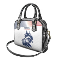 Custom France Football Shoulder Handbag Les Bleus Rooster Sporty Style