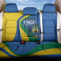 Personalized Gabon Independence Day 1960 Back Car Seat Cover Gabonaise Coat of Arms - Wonder Print Shop