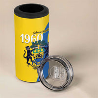 Personalized Gabon Independence Day 1960 4 in 1 Can Cooler Tumbler Gabonaise Coat of Arms - Wonder Print Shop