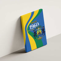 Personalized Gabon Independence Day 1960 Canvas Wall Art Gabonaise Coat of Arms - Wonder Print Shop