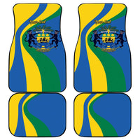 Personalized Gabon Independence Day 1960 Car Mats Gabonaise Coat of Arms - Wonder Print Shop