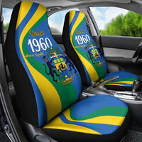 Personalized Gabon Independence Day 1960 Car Seat Cover Gabonaise Coat of Arms - Wonder Print Shop