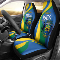 Personalized Gabon Independence Day 1960 Car Seat Cover Gabonaise Coat of Arms - Wonder Print Shop