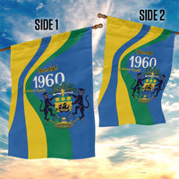 Personalized Gabon Independence Day 1960 Garden Flag Gabonaise Coat of Arms - Wonder Print Shop