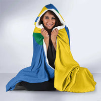 Personalized Gabon Independence Day 1960 Hooded Blanket Gabonaise Coat of Arms - Wonder Print Shop