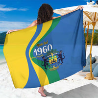 Personalized Gabon Independence Day 1960 Sarong Gabonaise Coat of Arms - Wonder Print Shop