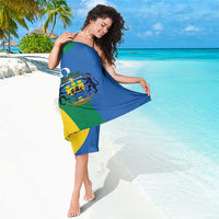 Personalized Gabon Independence Day 1960 Sarong Gabonaise Coat of Arms - Wonder Print Shop