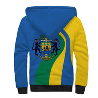 Personalized Gabon Independence Day 1960 Sherpa Hoodie Gabonaise Coat of Arms - Wonder Print Shop