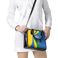 Personalized Gabon Independence Day 1960 Shoulder Handbag Gabonaise Coat of Arms - Wonder Print Shop
