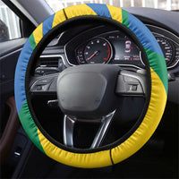 Gabon Independence Day 1960 Steering Wheel Cover Gabonaise Coat of Arms - Wonder Print Shop