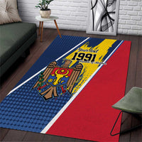 Personalized Moldova Independence Day 1991 Area Rug One People One Nation - Wonder Print Shop