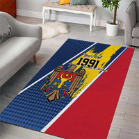 Personalized Moldova Independence Day 1991 Area Rug One People One Nation - Wonder Print Shop