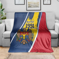 Personalized Moldova Independence Day 1991 Blanket One People One Nation - Wonder Print Shop