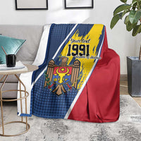 Personalized Moldova Independence Day 1991 Blanket One People One Nation - Wonder Print Shop