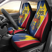 Personalized Moldova Independence Day 1991 Car Seat Cover One People One Nation - Wonder Print Shop