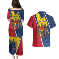 Personalized Moldova Independence Day 1991 Couples Matching Puletasi and Hawaiian Shirt One People One Nation - Wonder Print Shop