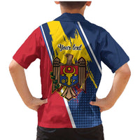 Personalized Moldova Independence Day 1991 Family Matching Mermaid Dress and Hawaiian Shirt One People One Nation - Wonder Print Shop