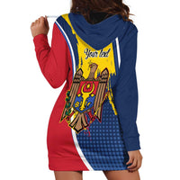 Personalized Moldova Independence Day 1991 Hoodie Dress One People One Nation - Wonder Print Shop