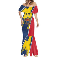 Personalized Moldova Independence Day 1991 Mermaid Dress One People One Nation - Wonder Print Shop