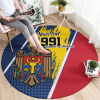 Personalized Moldova Independence Day 1991 Round Carpet One People One Nation - Wonder Print Shop