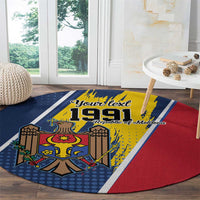 Personalized Moldova Independence Day 1991 Round Carpet One People One Nation - Wonder Print Shop