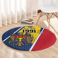 Personalized Moldova Independence Day 1991 Round Carpet One People One Nation - Wonder Print Shop