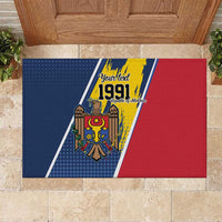 Personalized Moldova Independence Day 1991 Rubber Doormat One People One Nation - Wonder Print Shop