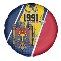 Personalized Moldova Independence Day 1991 Spare Tire Cover One People One Nation - Wonder Print Shop